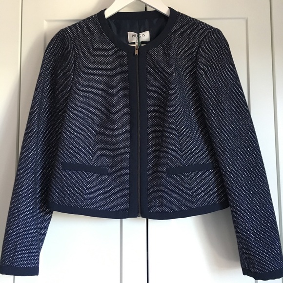 NWT PRECIS PETITE BEA BOUCLE JACKET in US 6 - Picture 4 of 8